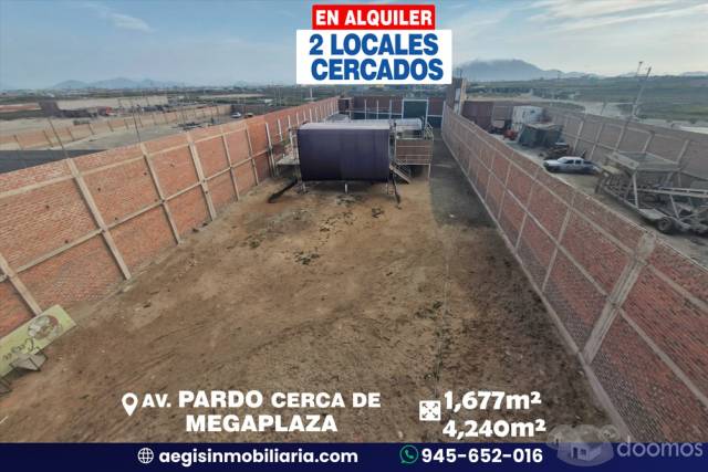 Alquiler 2 Locales Cercados Av. Pardo