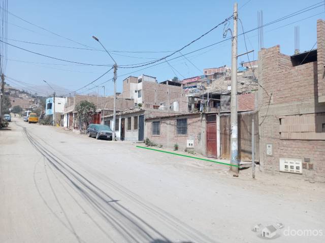 Venta de terreno /casa semiconstruida Manchay